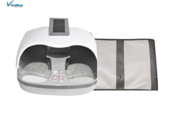 Máy Terahertz là thiết bị chăm sóc sức khỏe tại nhà, kết hợp sóng Terahertz, massage và nhiệt, tác động lên bàn chân và các điểm huyệt.