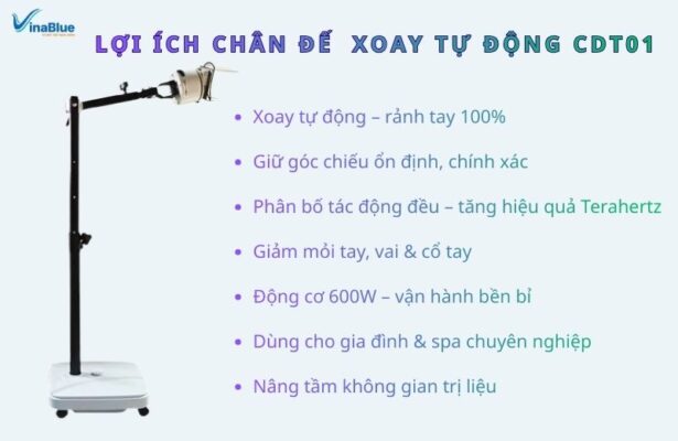 CDT01 mang đến trải nghiệm sử dụng máy Terahertz thoải mái, hiệu quả và chuyên nghiệp hơn.